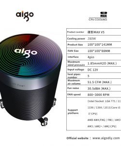 Aigo darkflash CPU Cooler Aura Sura Sync