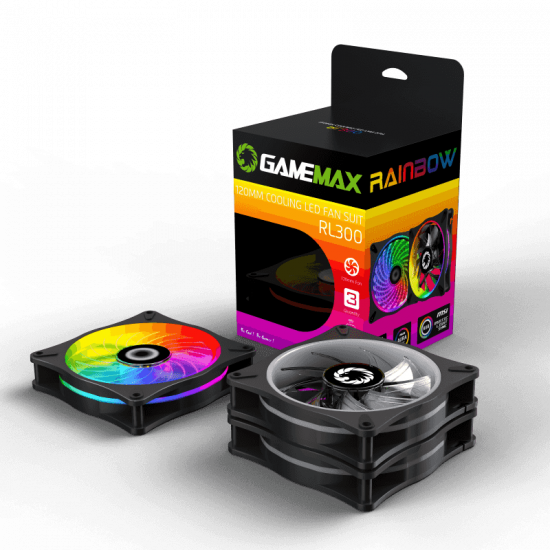 GameMax RL300 RGB PC 120mm Case Fans