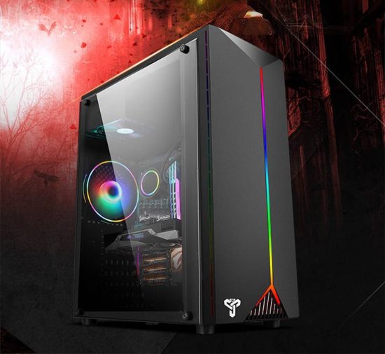 ATX Full-side Acrylic Transparent RGB Air Cool Water Cooling USB3.0 PC Case